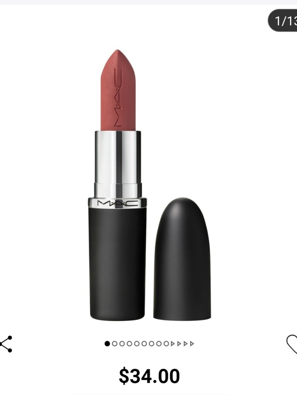 🆕️ MAC Cosmetics Matte Lipstick - VELVET TEDDY - Picture 2 of 11